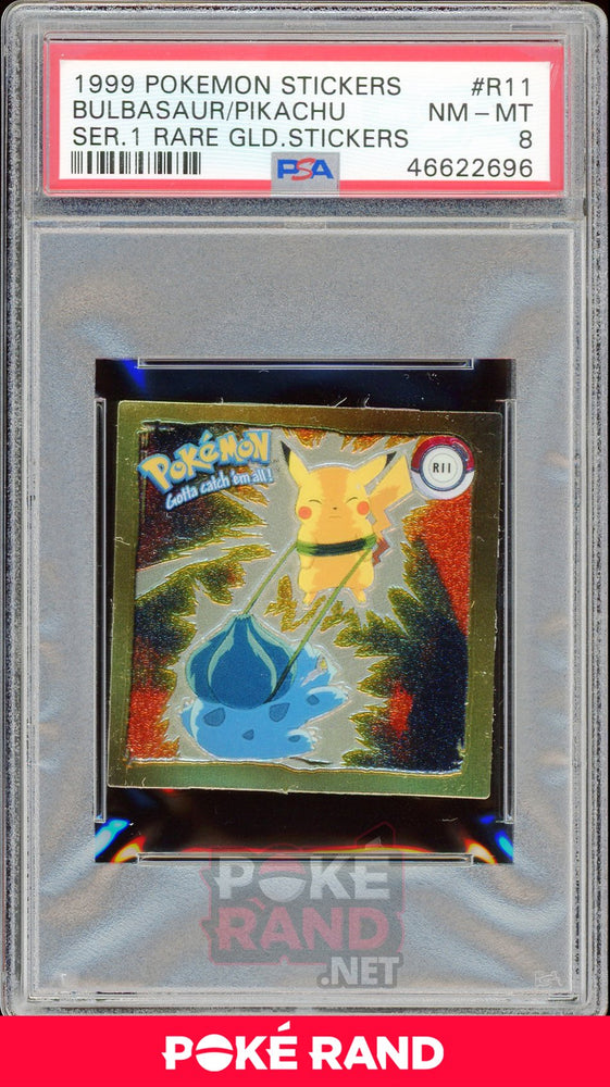 Bulb/ Pikachu R11 PSA 8 - Sticker - PokeRand