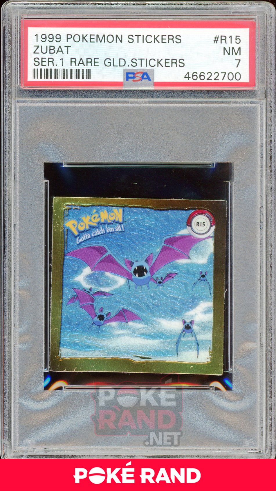 Zubat R15 PSA 7 - Sticker - PokeRand