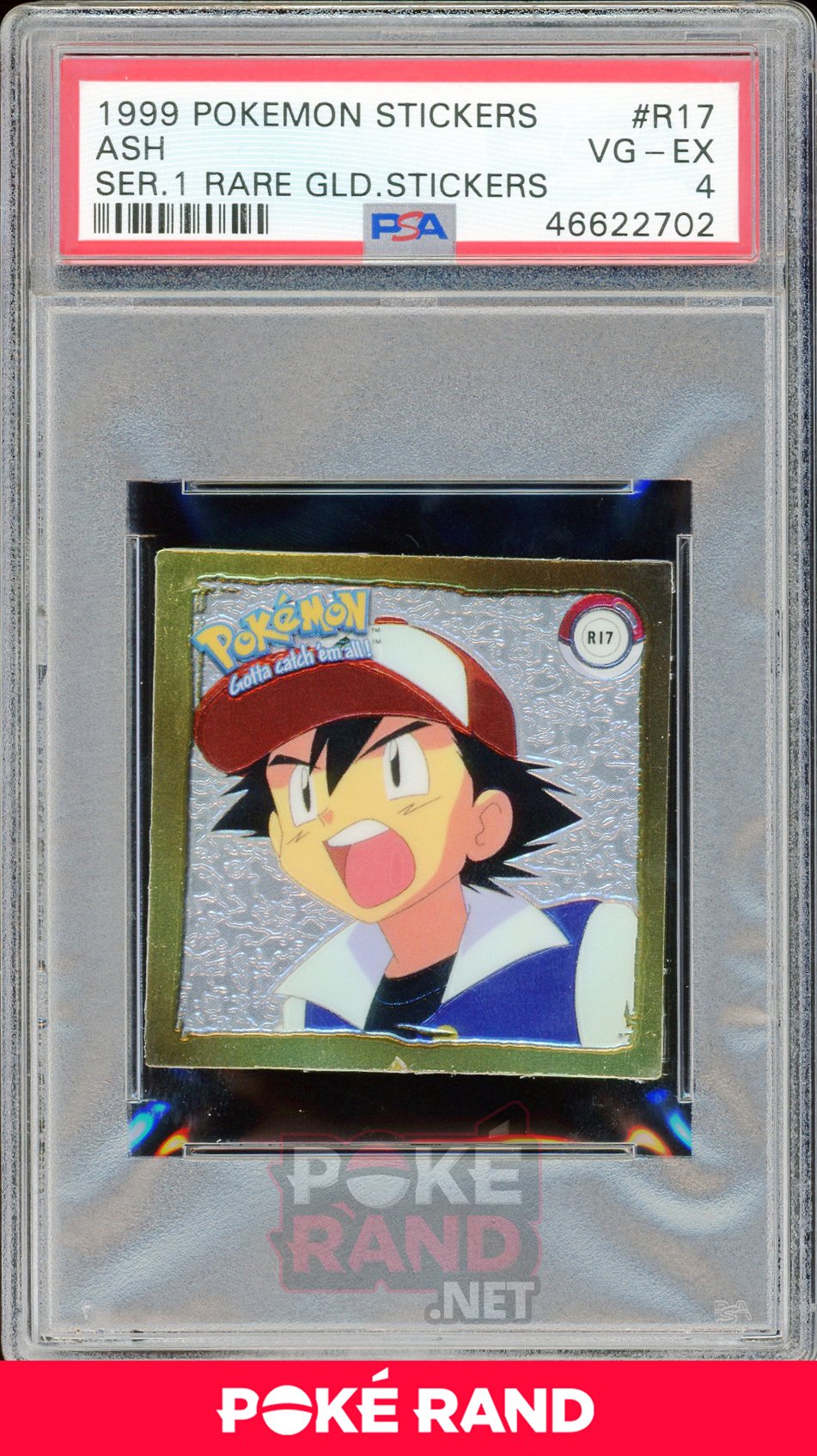 Ash R17 PSA 4 - Sticker - PokeRand