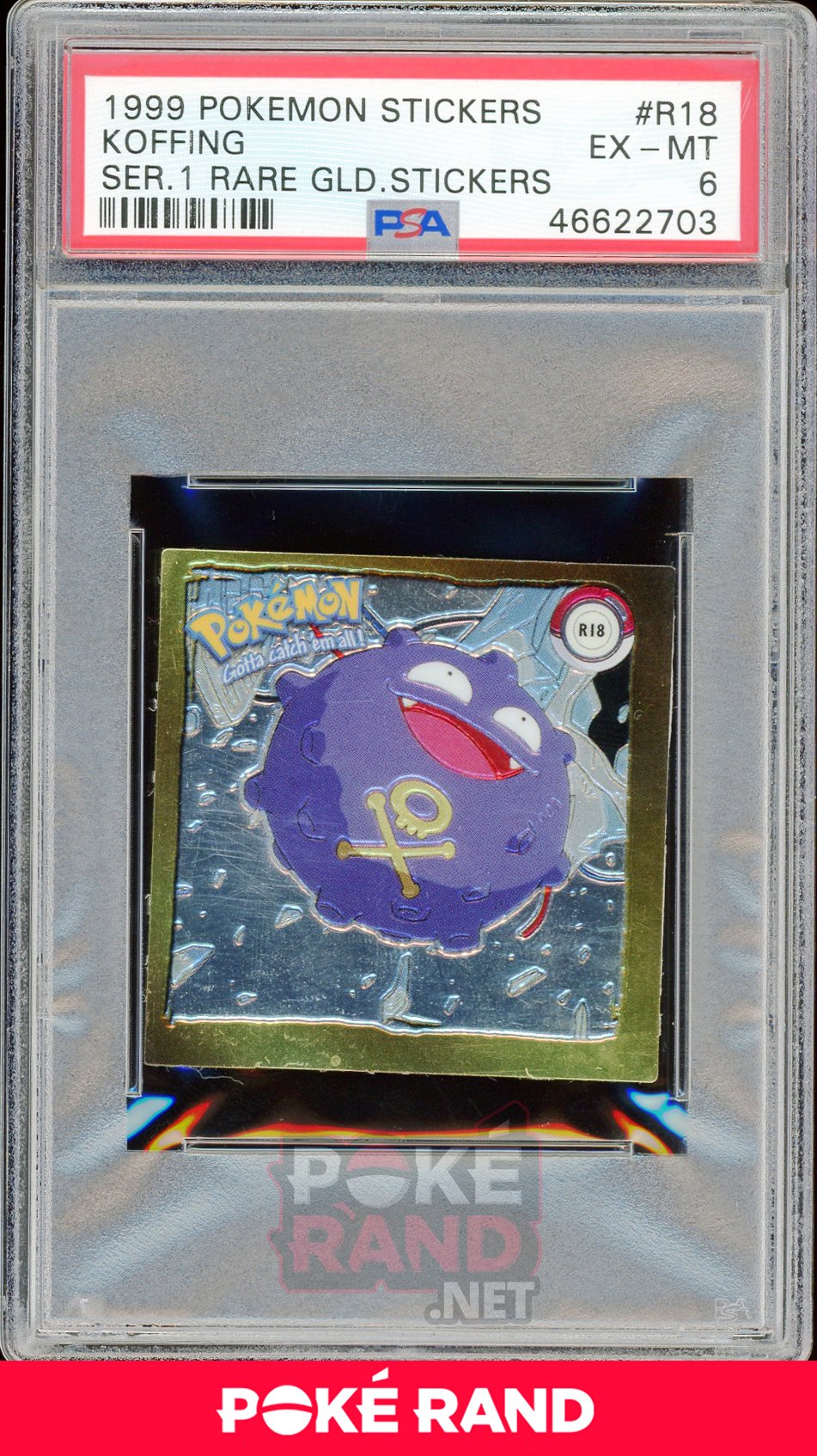 Koffing R18  PSA 6 - Sticker - PokeRand