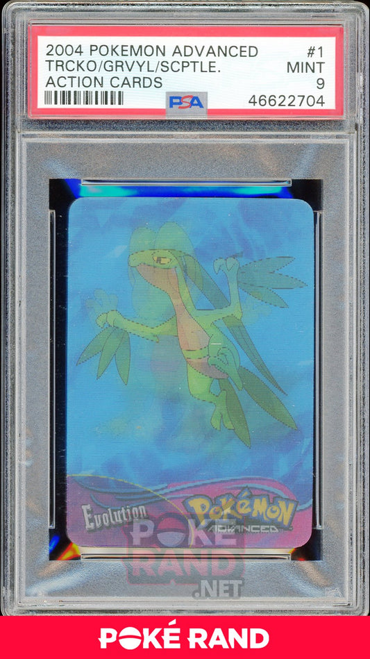 Treecko/Grvl/Scep PSA 9 - Advanced Action - PokeRand