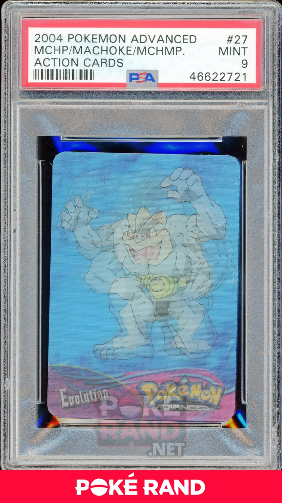 MCHP/MACHOKE/MCHMP. PSA 9 - Advanced Action - PokeRand