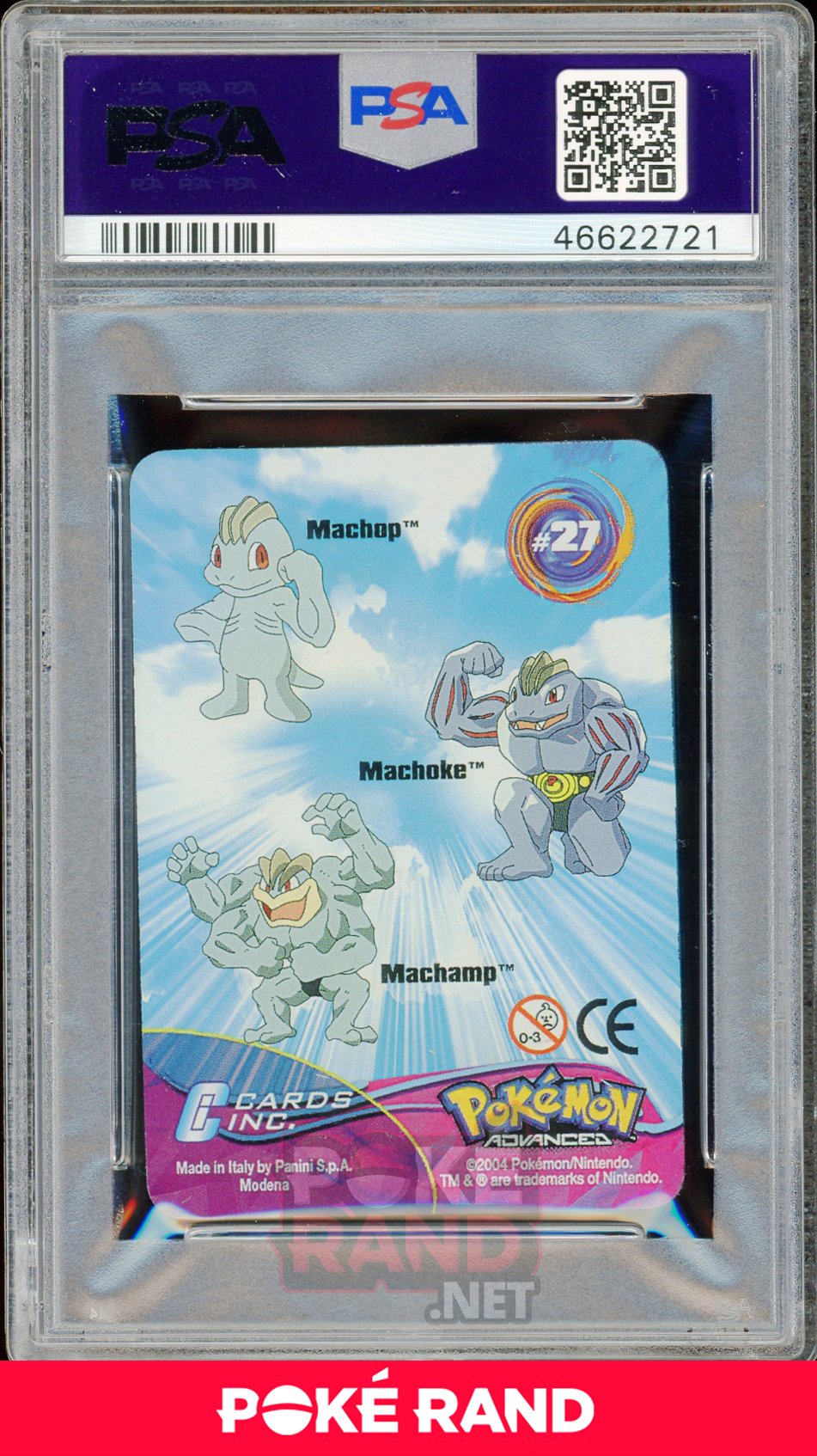 MCHP/MACHOKE/MCHMP. PSA 9 - Advanced Action - PokeRand