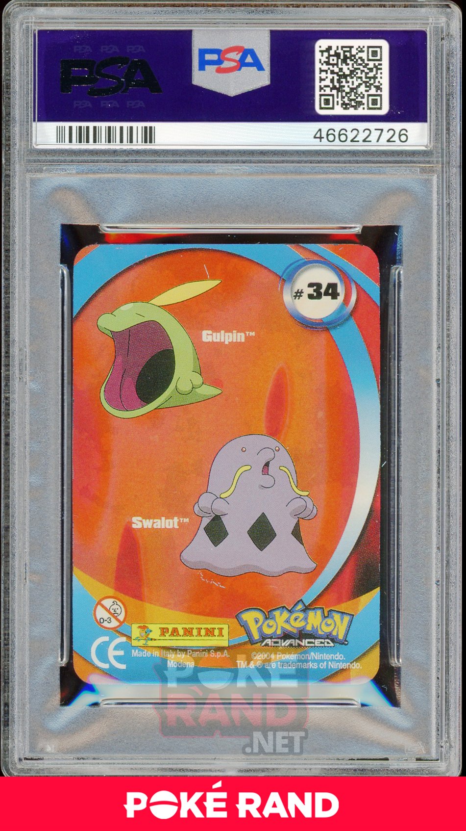 GULPIN/SWALOT PSA 7 - Advanced Action - PokeRand