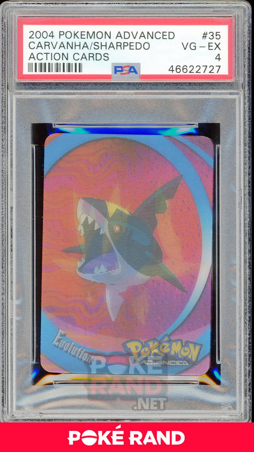 CARVANHA/SHARPEDO PSA 4 - Advanced Action - PokeRand