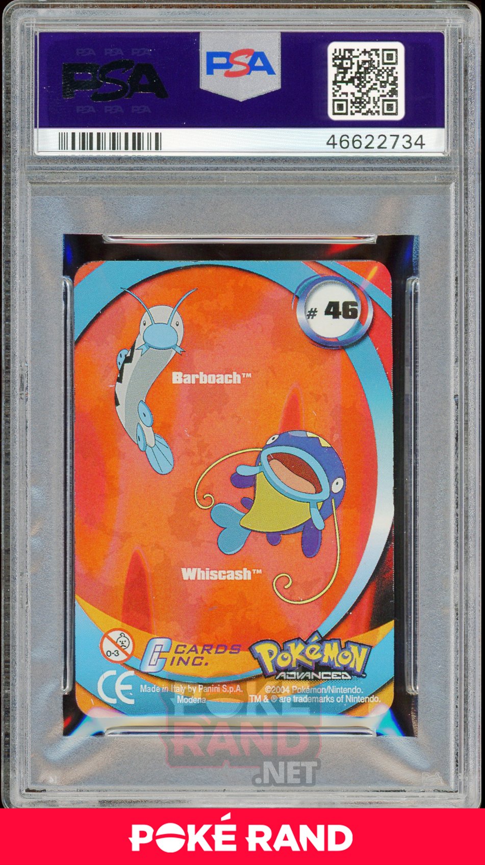 BARBOACH/WHISCASH PSA 8 - Advanced Action - PokeRand