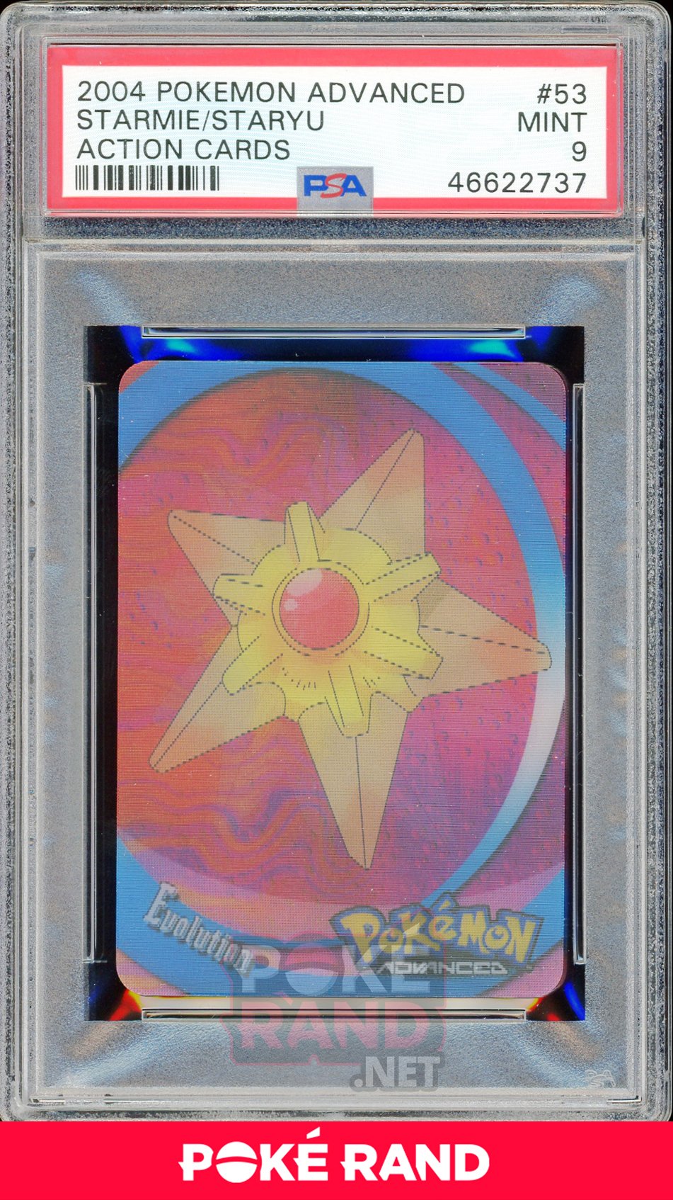 STARMIE/STARYU PSA 9 - Advanced Action - PokeRand