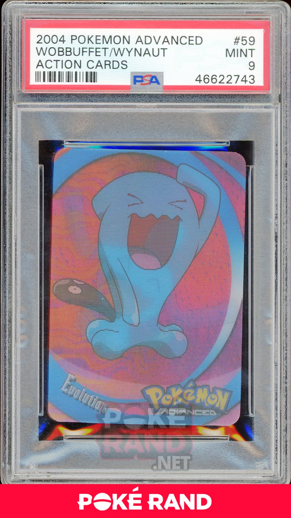 WOBBUFFET/WYNAUT PSA 9 - Advanced Action - PokeRand