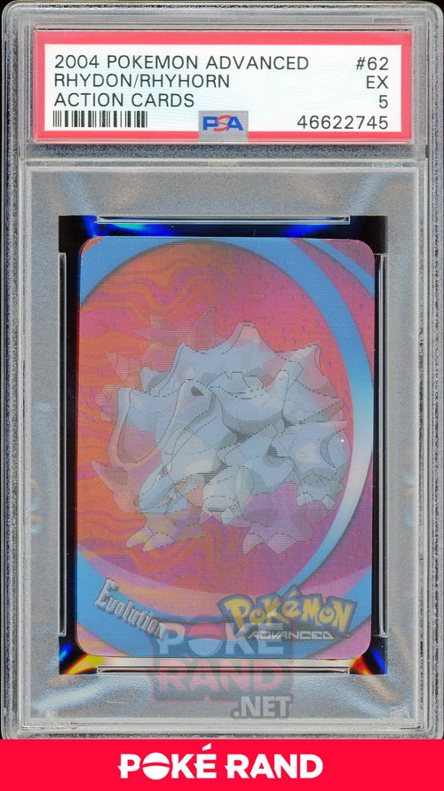 RHYDON/RHYHORN PSA 5 - Advanced Action - PokeRand