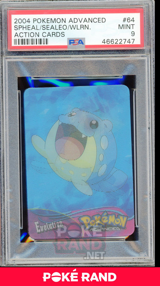 SPHEAL/SEALEO/WLRN. PSA 9 - Advanced Action - PokeRand