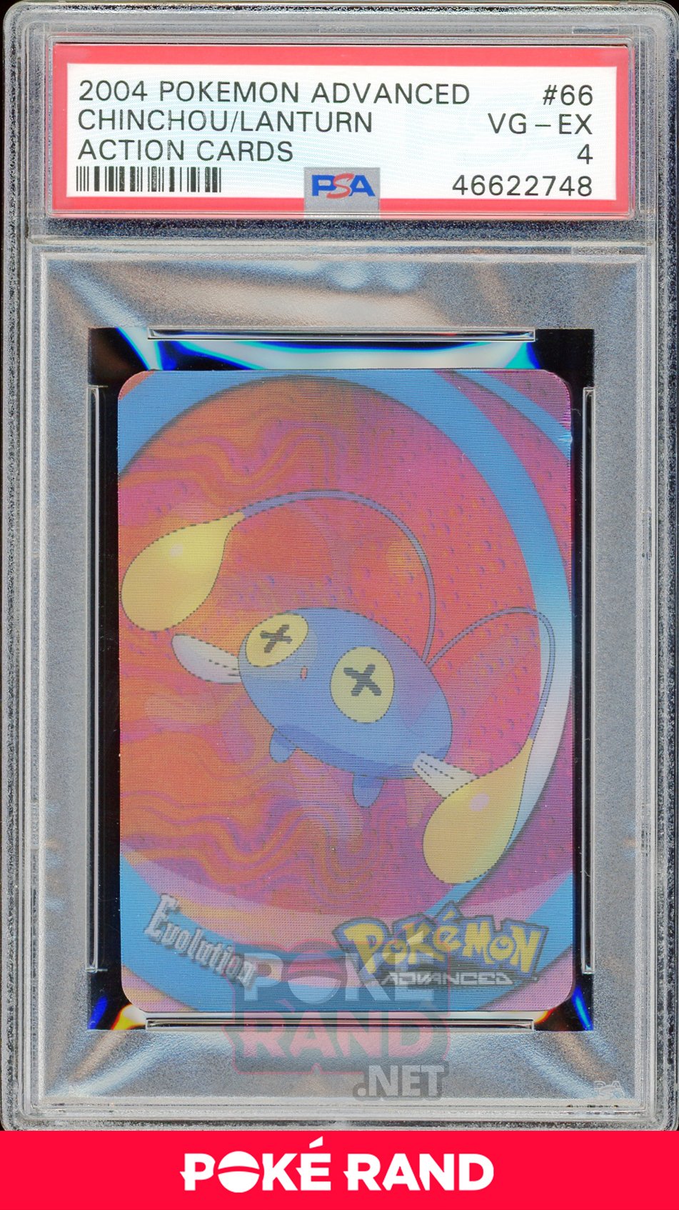 CHINCHOU/LANTURN PSA 4 - Advanced Action - PokeRand