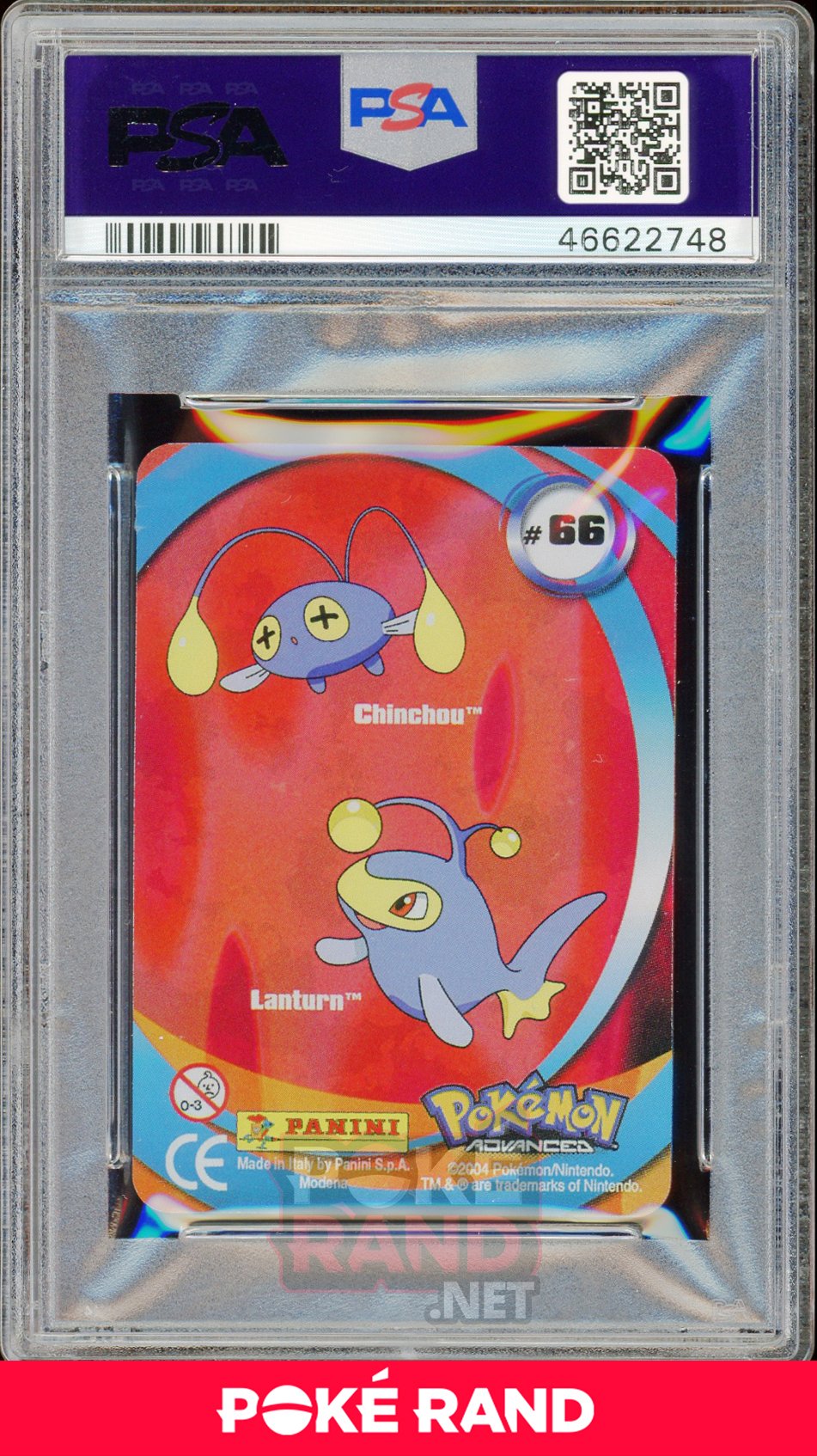 CHINCHOU/LANTURN PSA 4 - Advanced Action - PokeRand