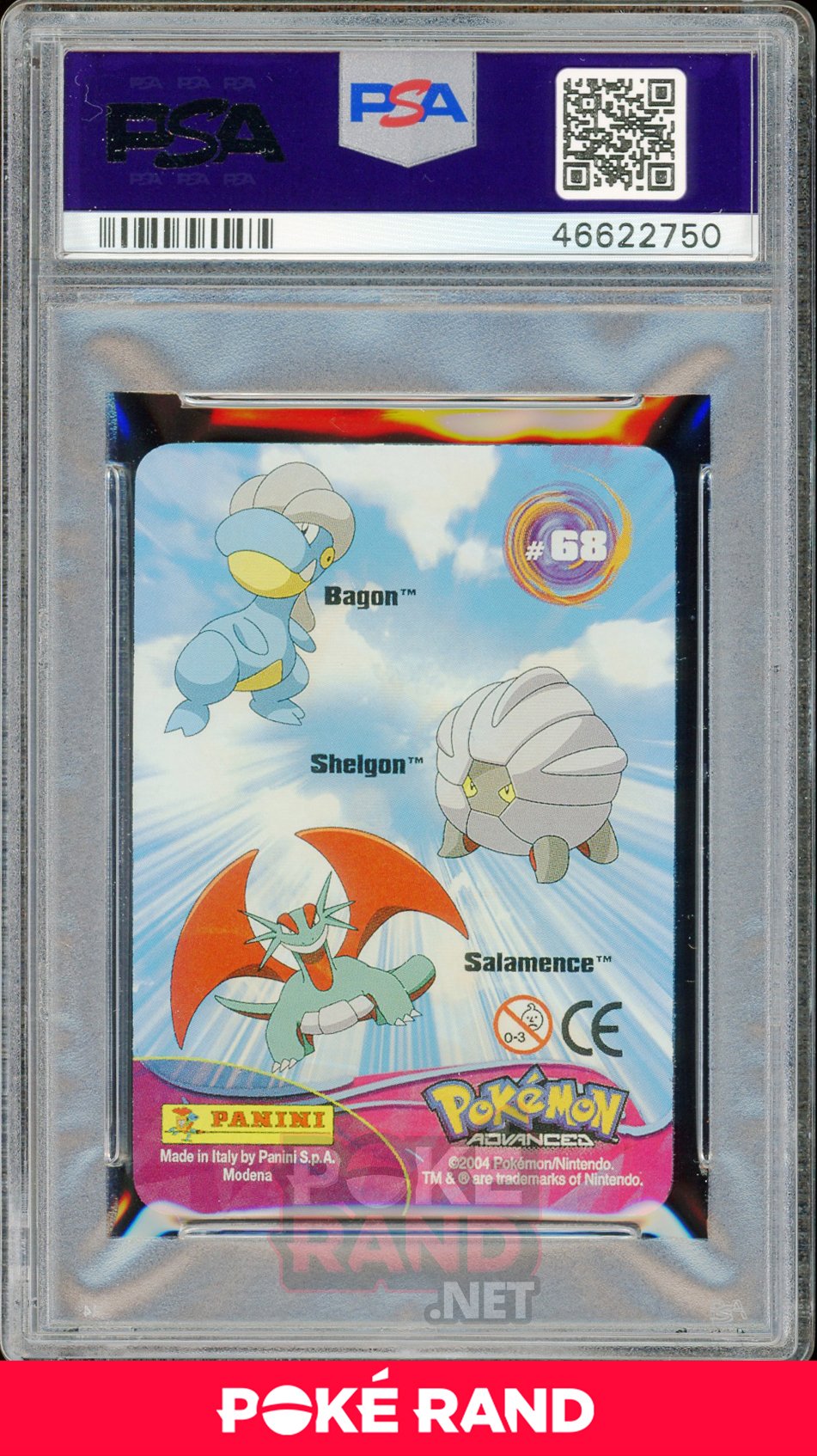 BAGON/SHELGON/SLMNC. PSA 7 - Advanced Action - PokeRand