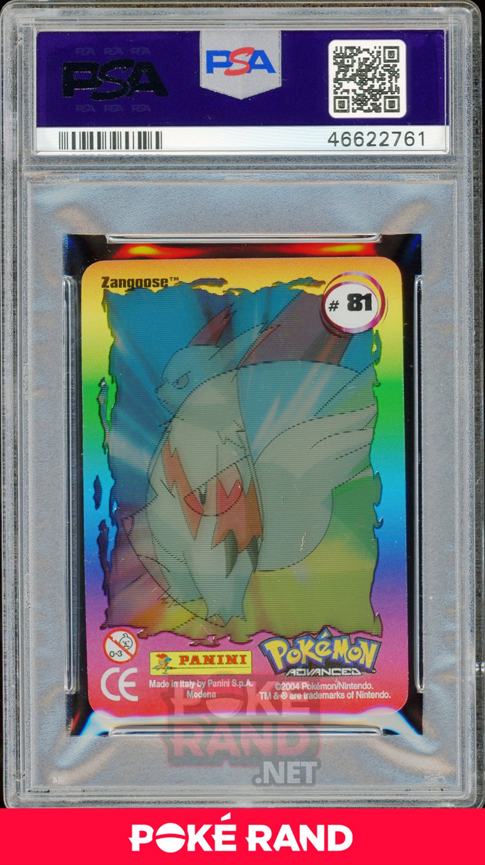 ZANGOOSE PSA 9 - Advanced Action - PokeRand