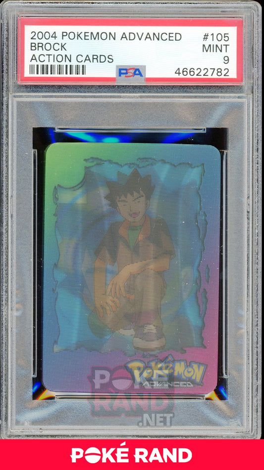 Brock PSA 9 - Advanced Action - PokeRand