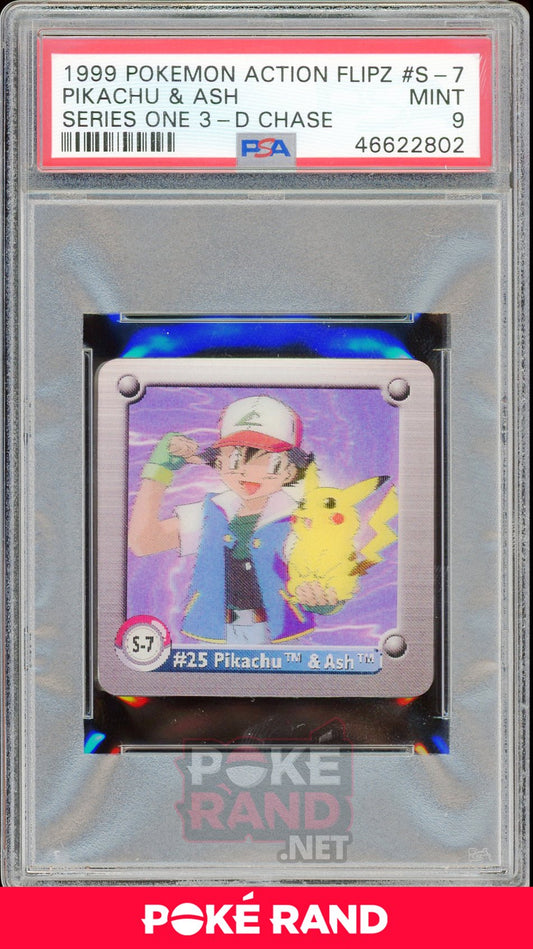 Pikachu & Ash S7 PSA 9 - Action Flipz - PokeRand