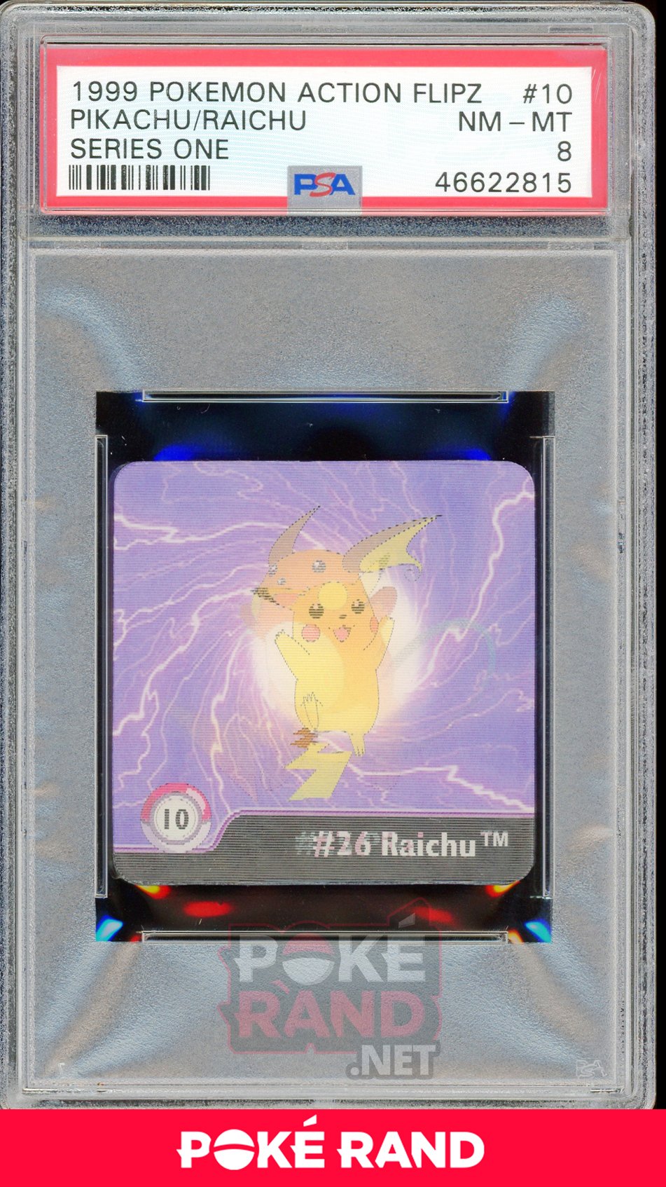 PIKACHU/RAICHU PSA 8 - Action Flipz - PokeRand