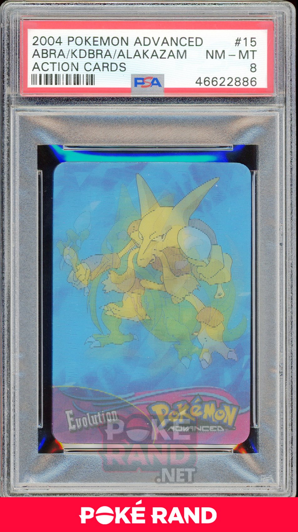 ABRA/KDBRA/ALAKAZAM PSA 8 - Advanced Action - PokeRand