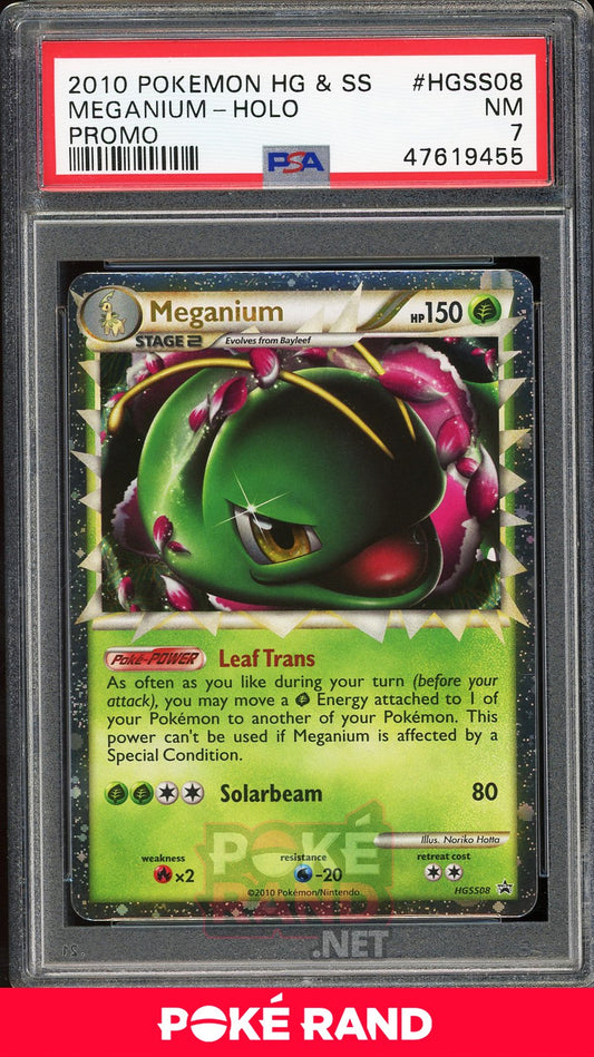 Meganium Holo (PSA 7) - Heartgold & Soulsilver Promo HGSS08