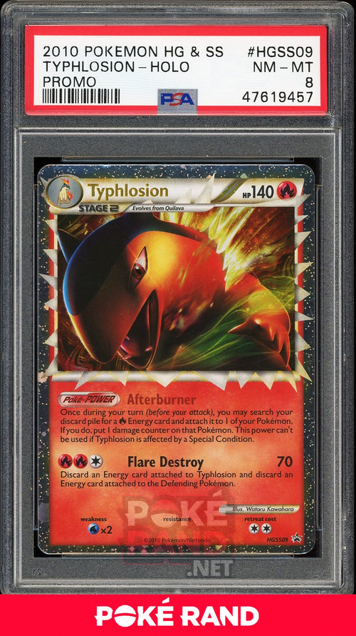 Typhlosion Holo (PSA 8) - Heartgold & Soulsilver Promo HGSS09