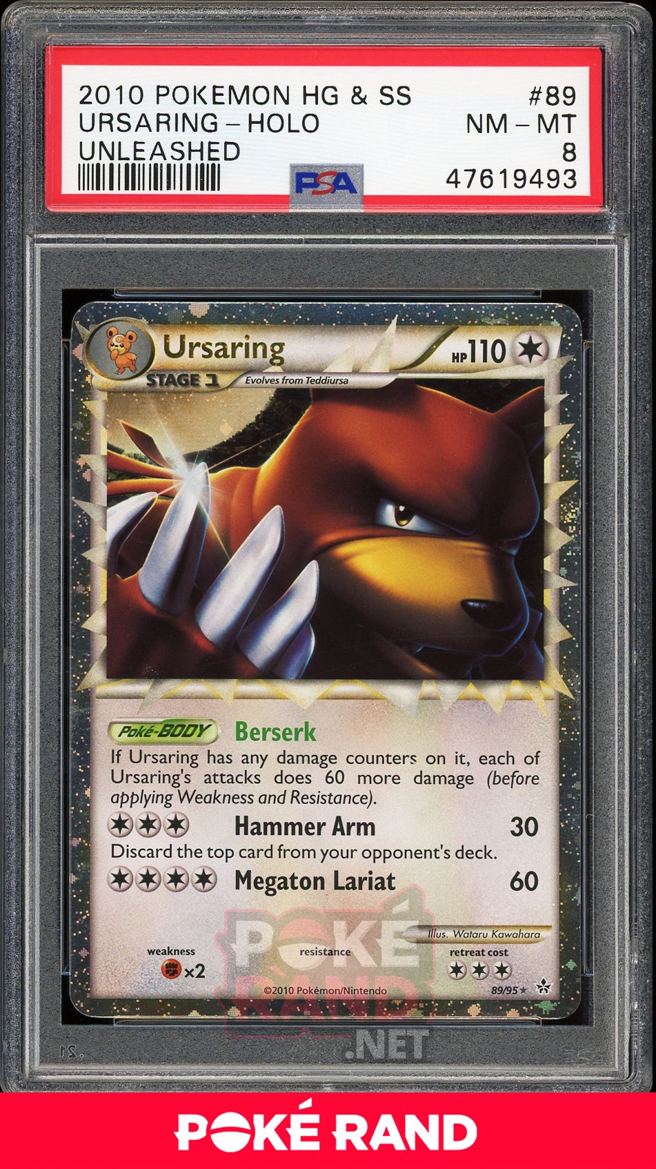 Ursaring Holo (PSA 8) - Unleashed #89