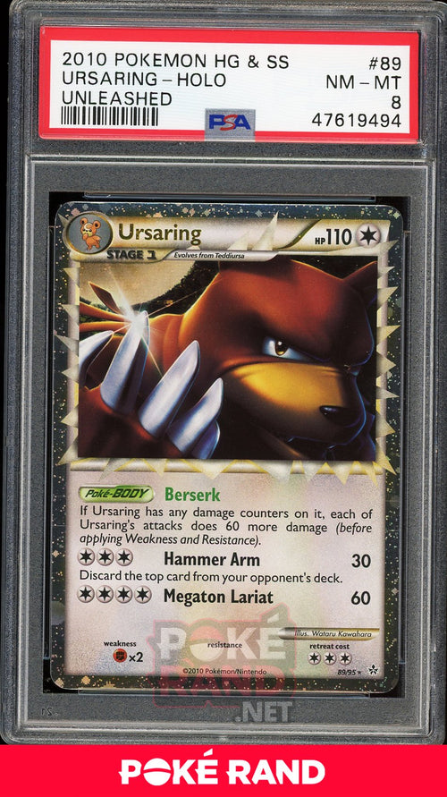 Ursaring Holo (PSA 8) - Unleashed #89