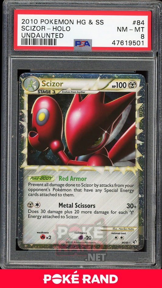 Scizor Holo (PSA 8) - Undaunted #84