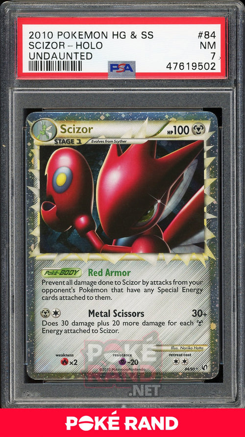 Scizor Holo (PSA 7) - Undaunted #84