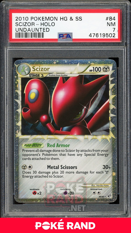 Scizor Holo (PSA 7) - Undaunted #84