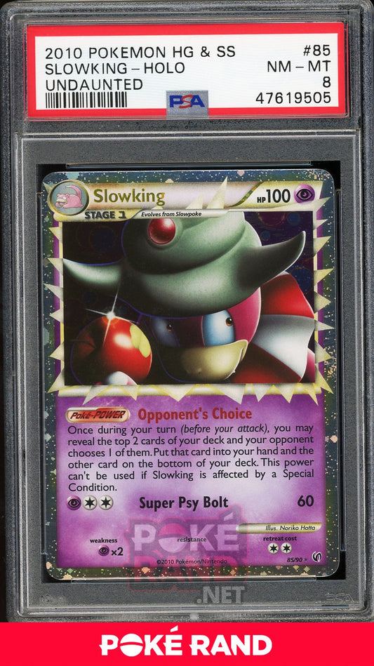 Slowking Holo (PSA 8) - Undaunted #85