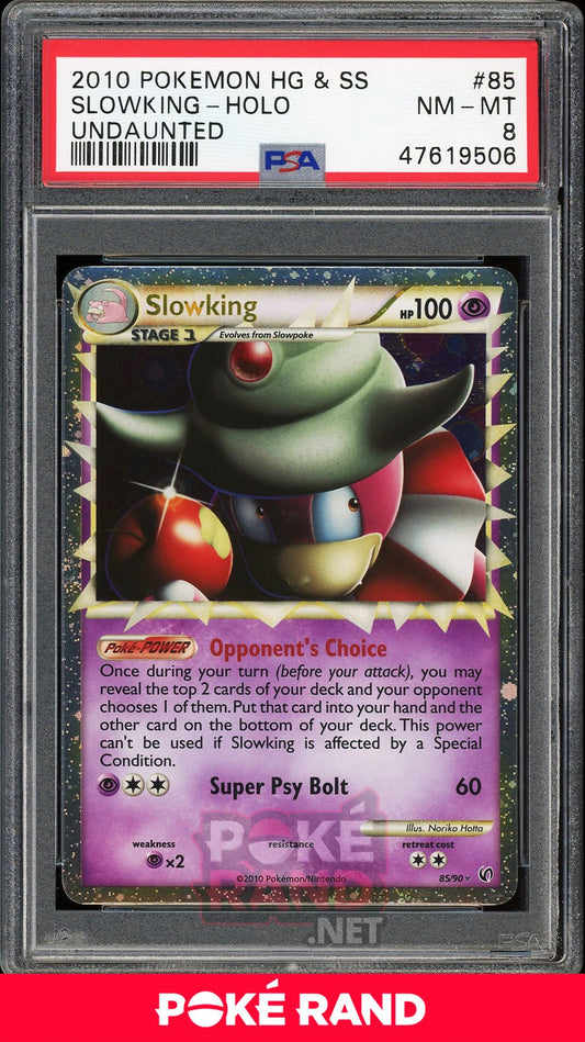 Slowking Holo (PSA 8) - Undaunted #85