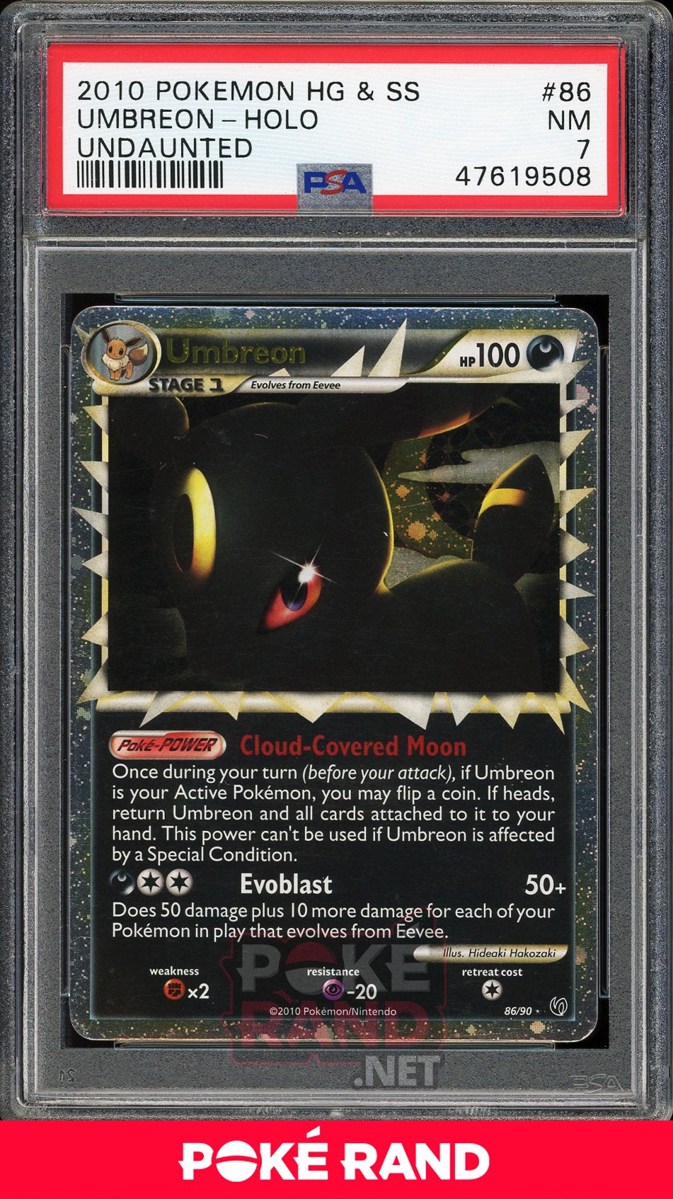 Umbreon Holo (PSA 7) - Undaunted #86