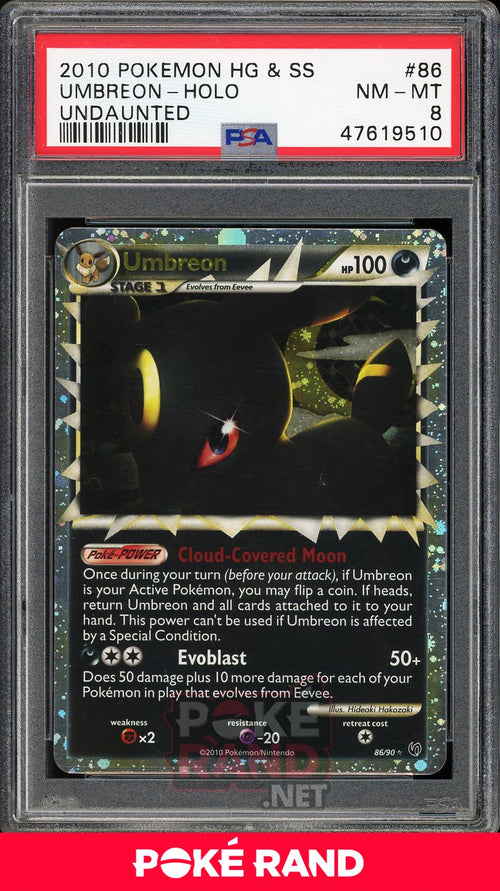 Umbreon Holo (PSA 8) - Undaunted #86