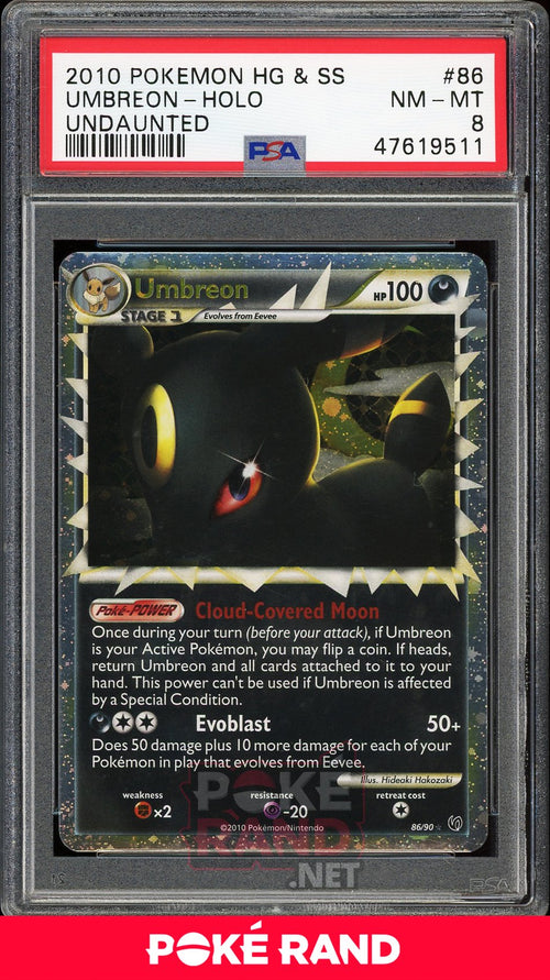 Umbreon Holo (PSA 8) - Undaunted #86