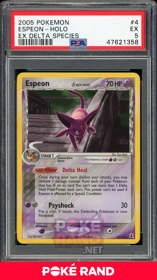 Espeon Holo   (PSA 5) - EX Delta Species #4