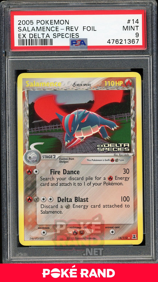 Salamence Reverse Foil  (PSA 9) - EX Delta Species #14