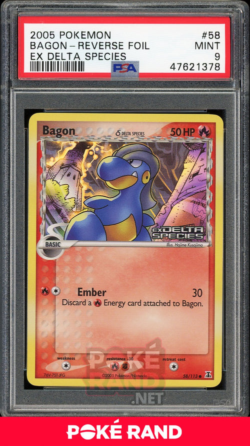 Bagon Reverse Foil  (PSA 9) - EX Delta Species #58