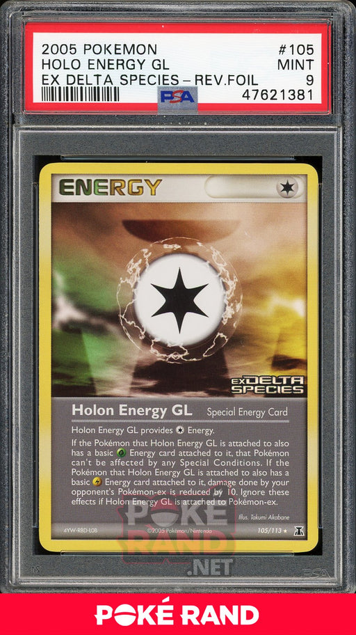 Holon Energy GL Reverse Foil (PSA 9) - EX Delta Species #105