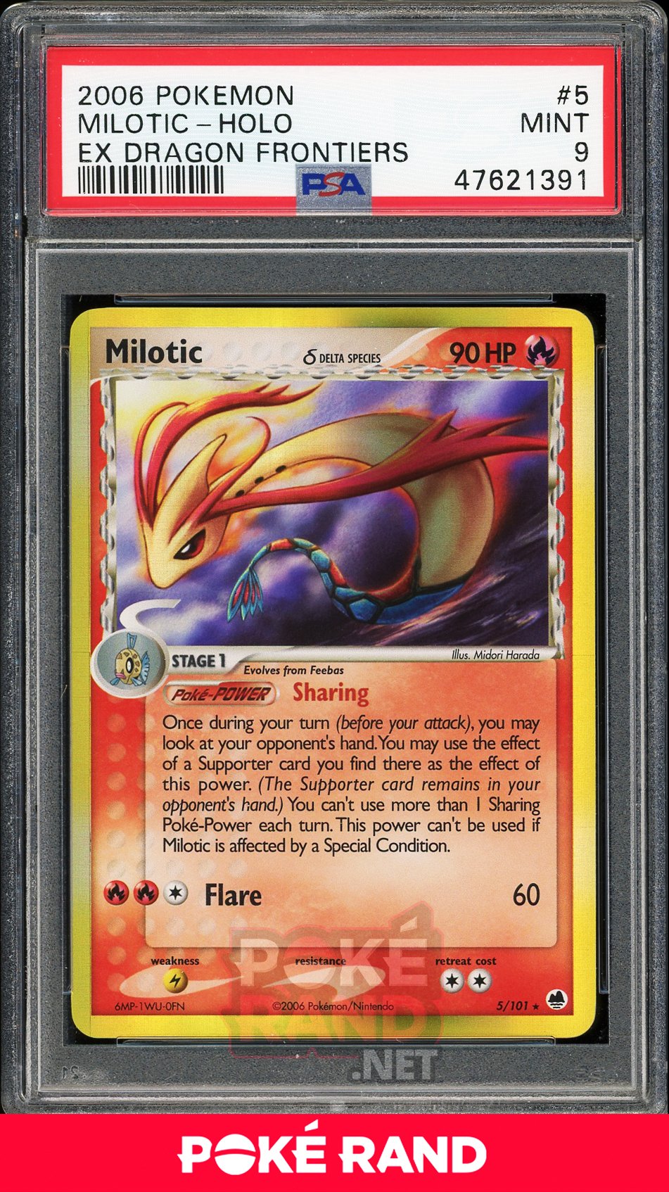 Milotic Holo (PSA 9) - EX Dragono Frontiers #5