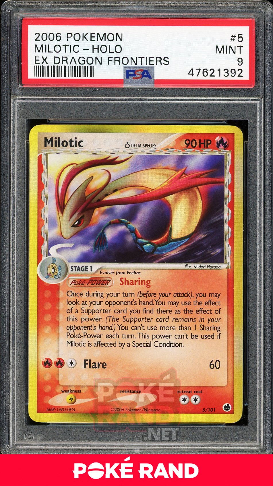 Milotic Holo (PSA 9) - EX Dragono Frontiers #5