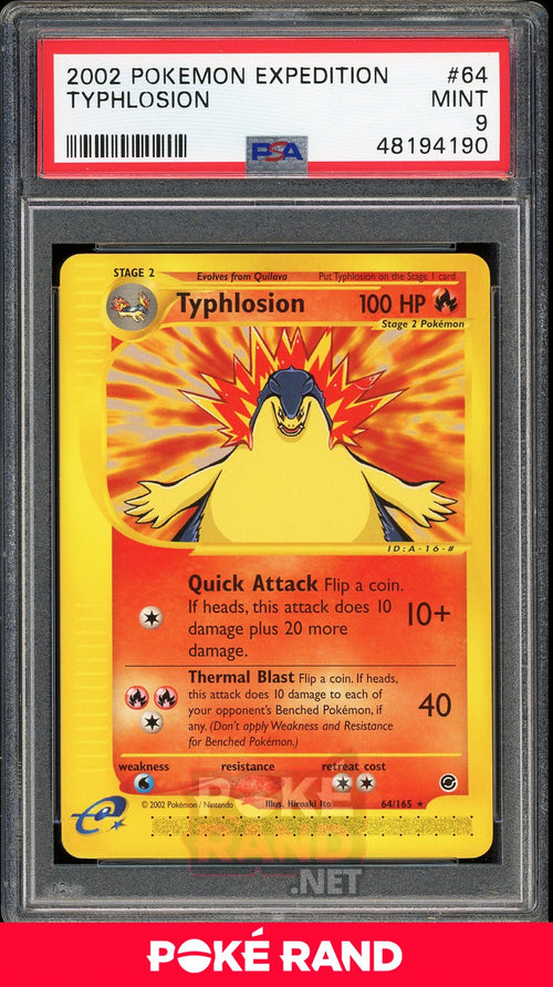 Typhlosion (PSA 9) - Expedition #64