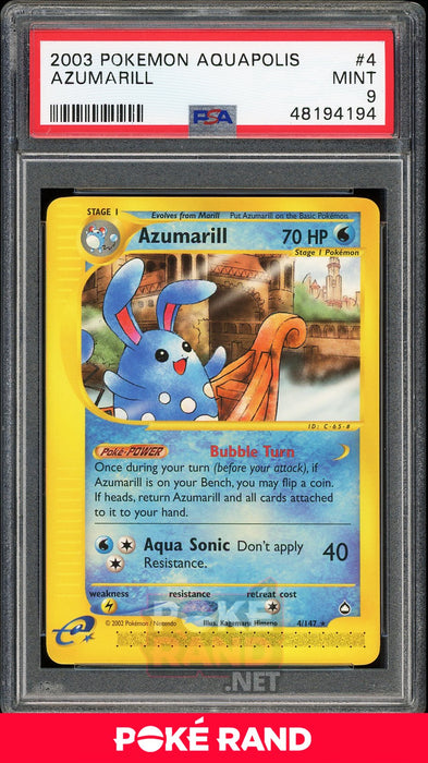 Azumarill (PSA 9) - Aquapolis #4