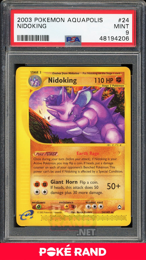 Nidoking (PSA 9) - Aquapolis #24