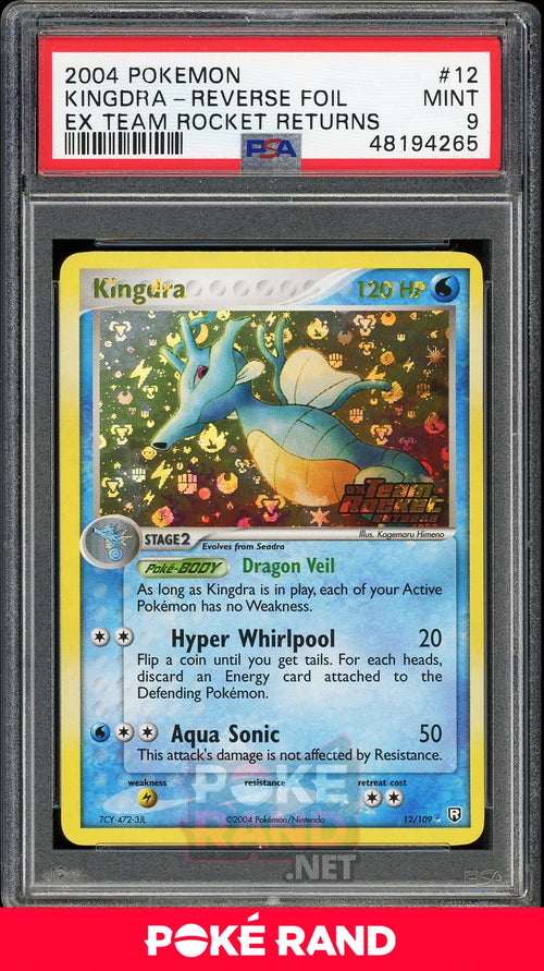 Kingdra Reverse Foil (PSA 9) - EX Team Rocket Returns #12