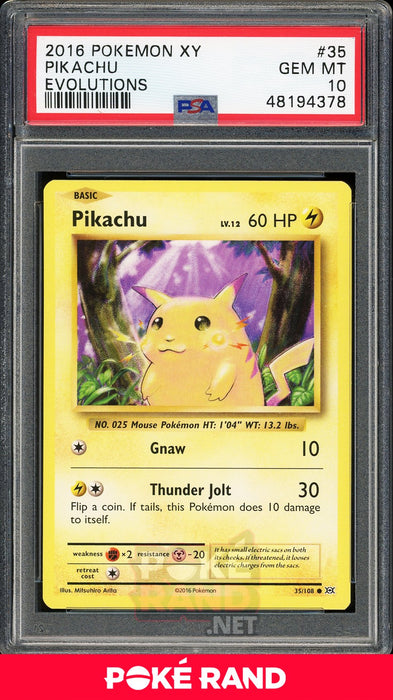 Pikachu (PSA 10) - XY Evolutions #35