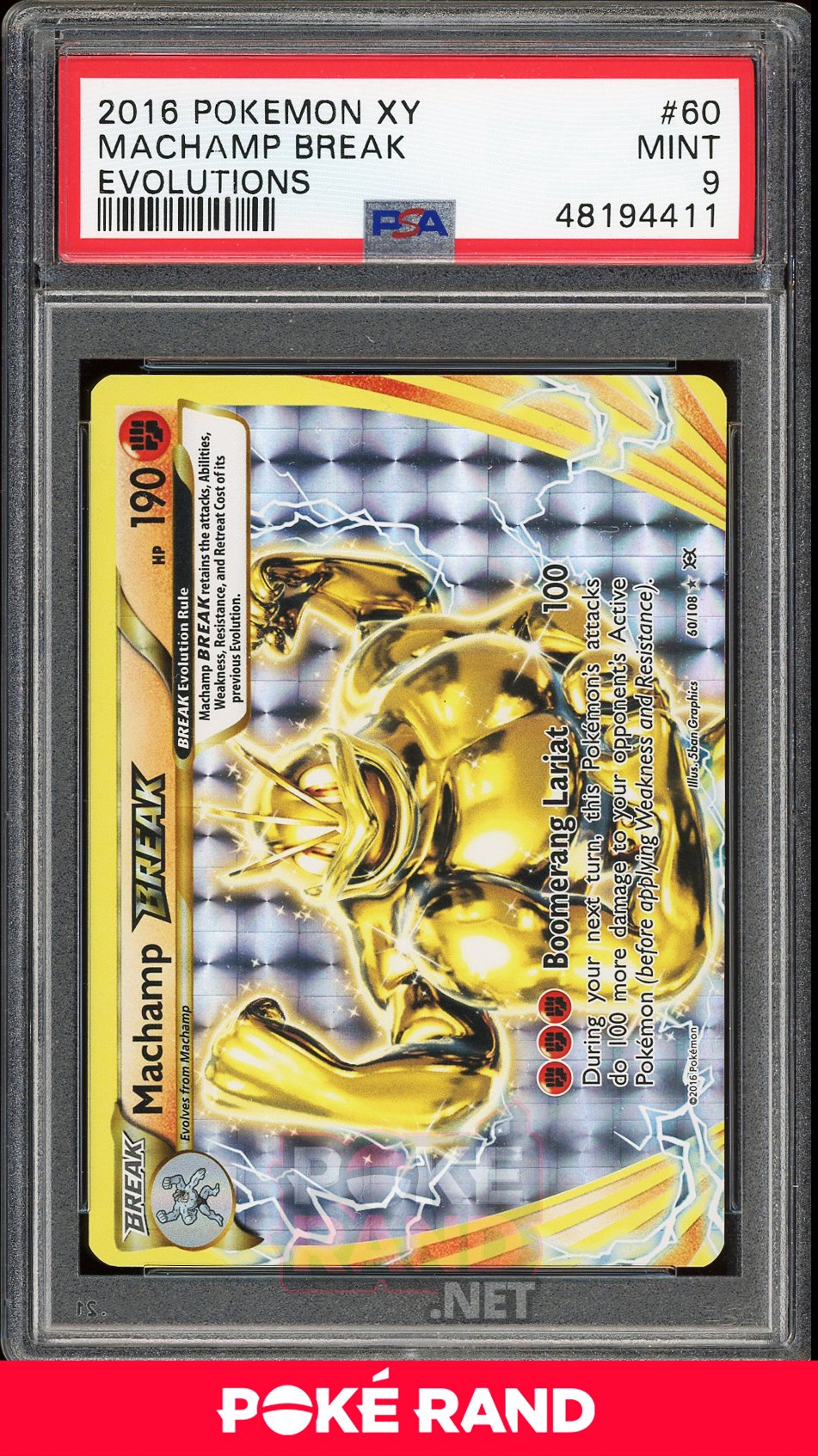 Machamp Break (PSA 9) - XY Evolutions #60