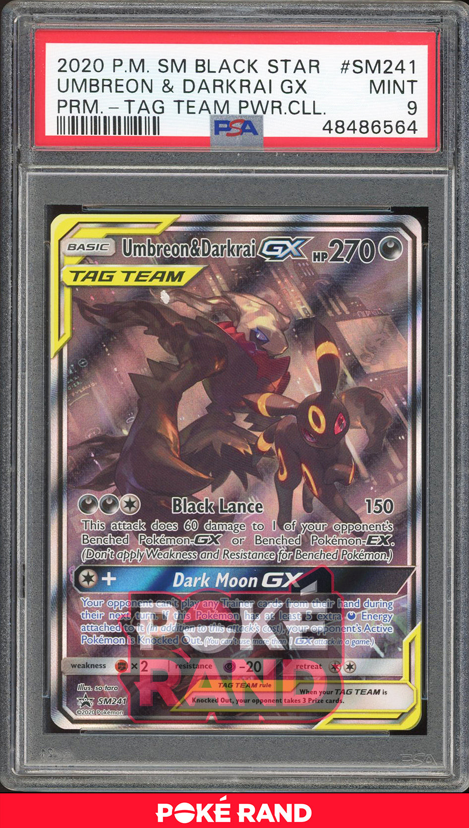 Umbreon & Darkrai GX - Tag Team Powers Collection (PSA 9) - SM241 - PokeRand