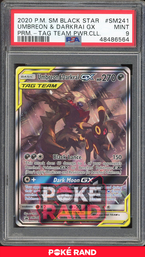 Umbreon & Darkrai GX - Tag Team Powers Collection (PSA 9) - SM241 - PokeRand