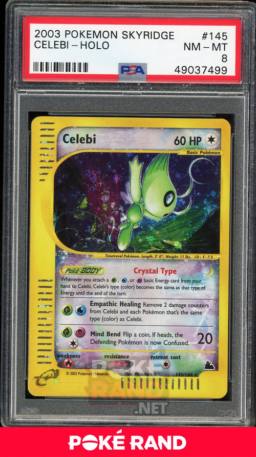 Celebi Crystal Holo (PSA 8) - Skyridge #145 - PokeRand