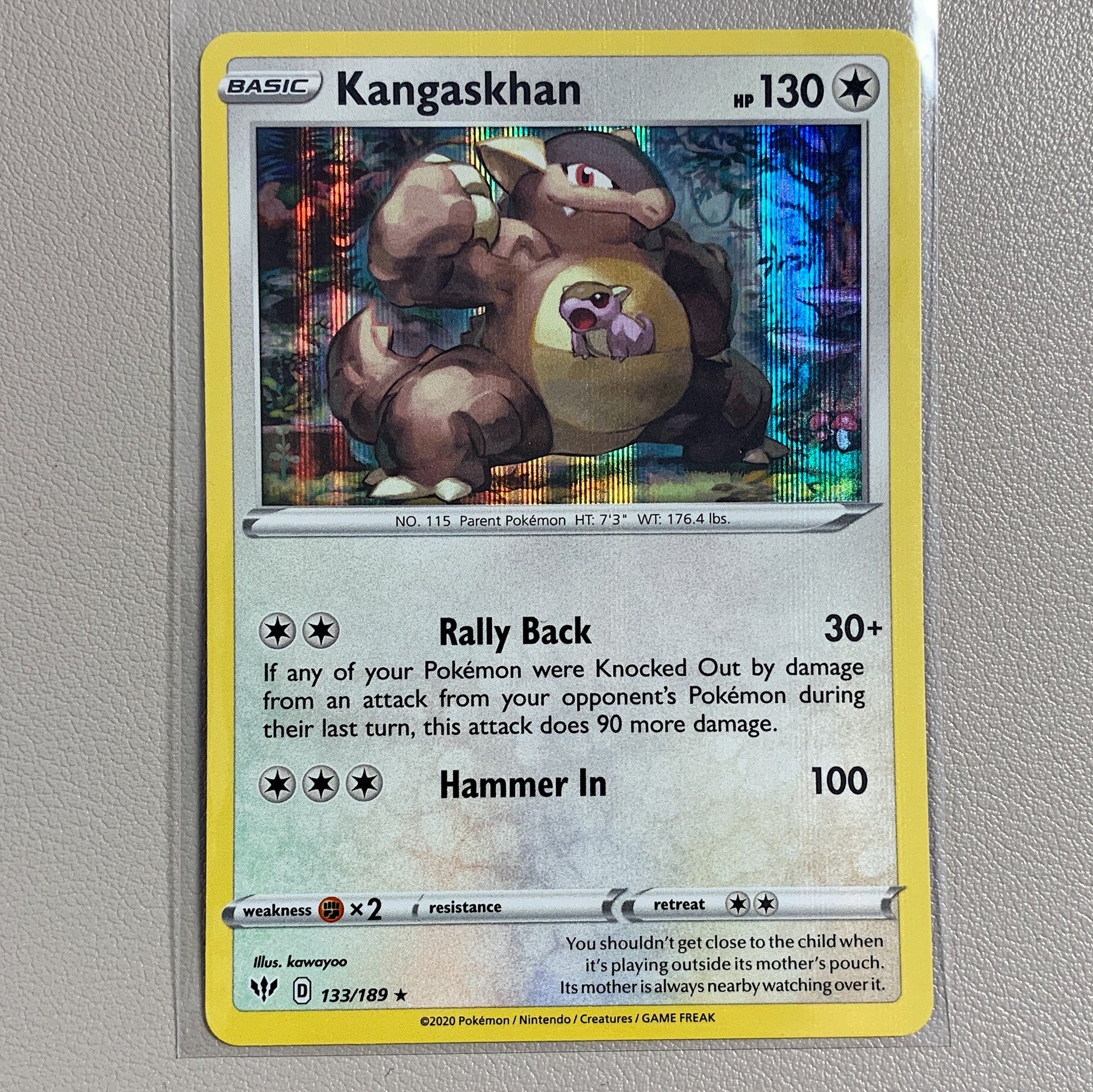 Kangaskhan (133/189) - Darkness Ablaze - PokeRand